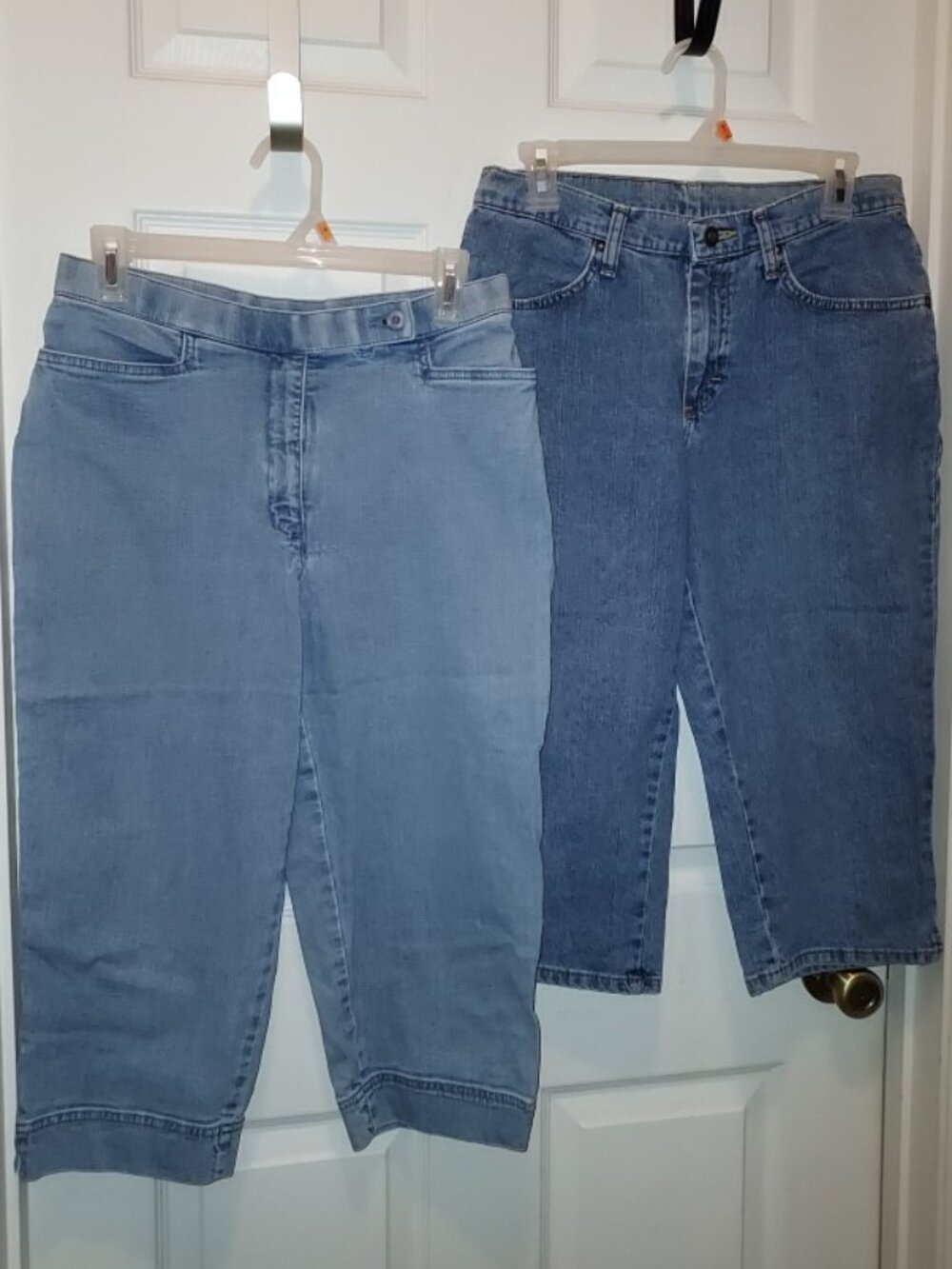 Vintage 90s Y2K DENIM CAPRIS PETITE Riders & Westbound Petites Stretch Sz 8 10